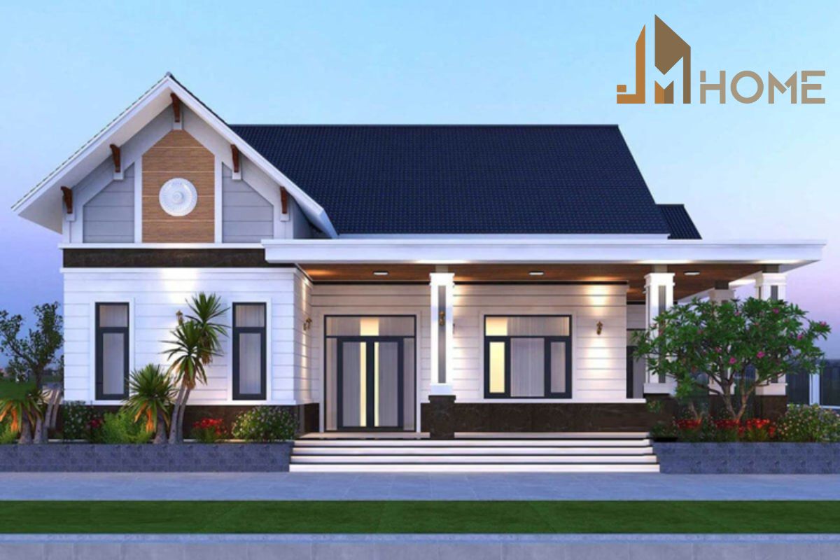 Mê mẩn với mẫu nhà vườn cấp 4 với phong cách hiện đại