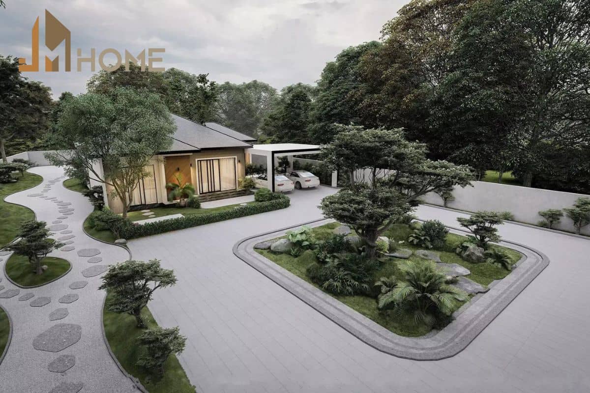 Lưu ý bố trí sân vườn hợp lý nhằm tối ưu không gian