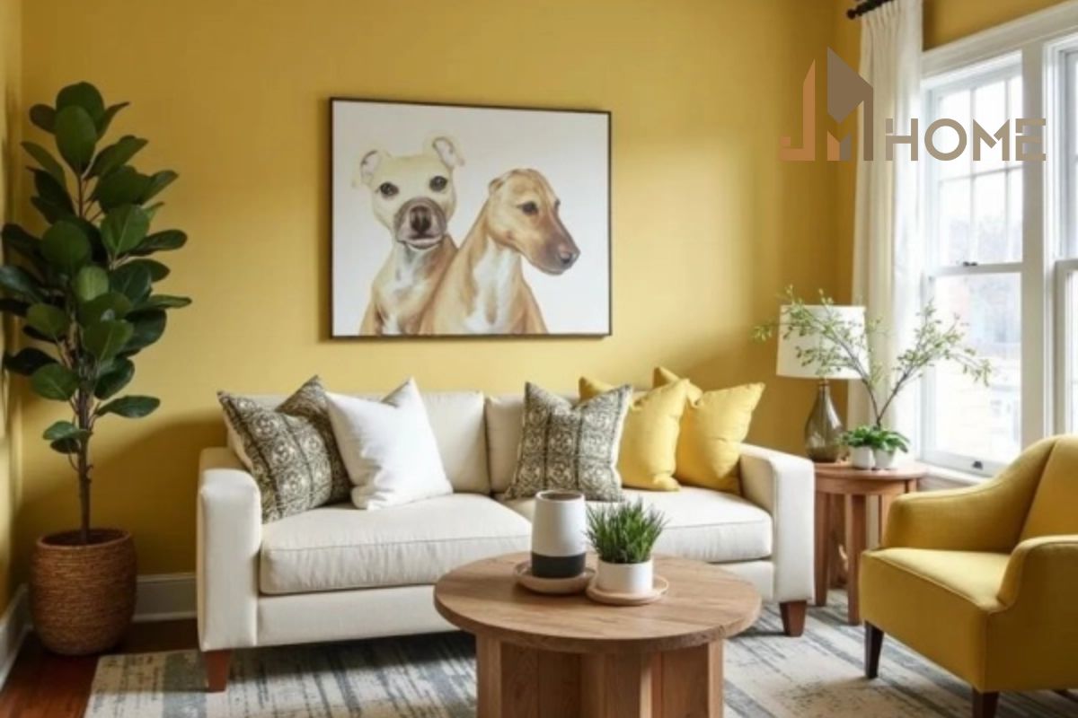 Tường màu vàng chọn sofa màu gì? Gợi ý phối màu đẹp, chuẩn phong cách 5 Sofa trắng mang đến vẻ thanh lịch và tinh tế cho không gian sống