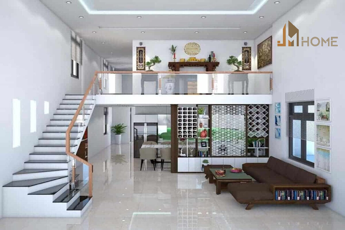 Cải tạo nhà cấp 4 thành có gác lửng đơn giản và tiết kiệm nhất 2025 12 Cách bố trí gác lửng đảm bảo tính tiện nghi và thẩm mỹ