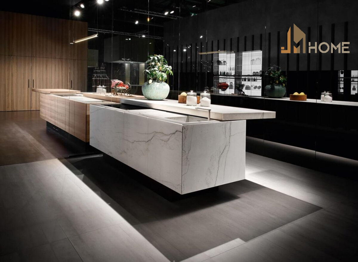 Ánh sáng là yếu tố không thể thiếu trong thiết kế bếp