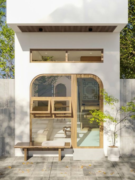 Thiết kế nhà phố Quận 10  - 1 trệt - 1 lầu - Chị Huệ