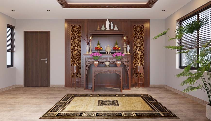 Những điều cần chú ý khi chọn hướng đặt bàn thờ tổ tiên theo tuổi