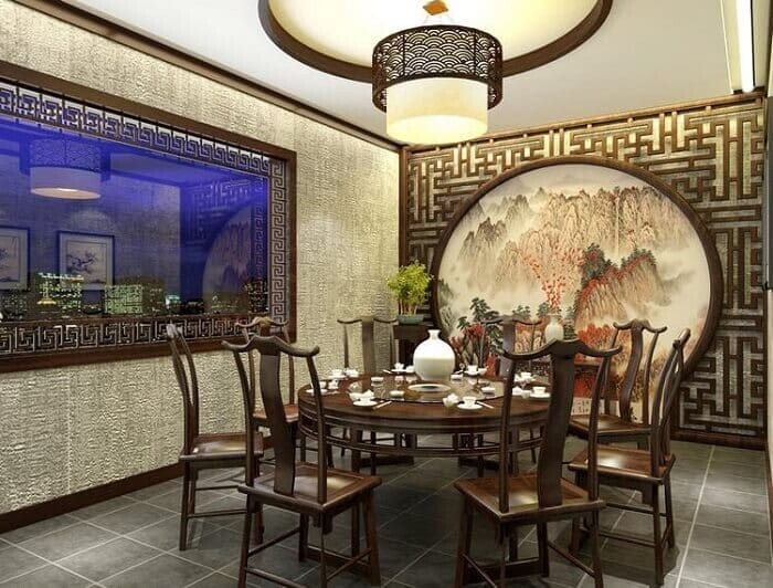 Nội thất tinh xảo trong phong cách Trung Quốc