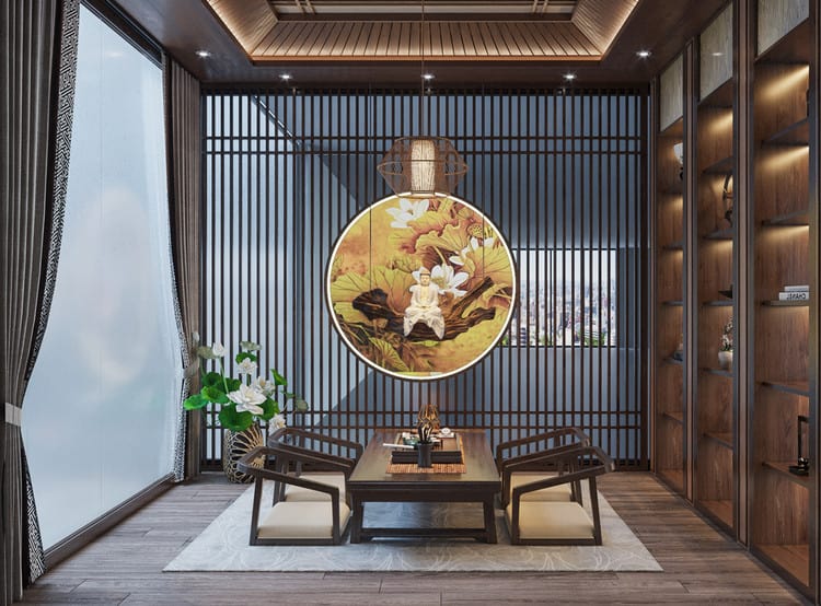 Sự giao thoa giữa phong cách thiết kế phòng trà Nhật Bản truyền thống và hiện đại