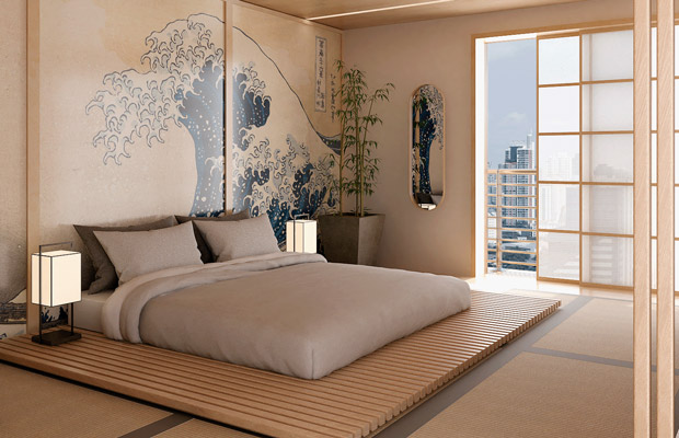 Phòng ngủ phong cách thiết kế nội thất Zen