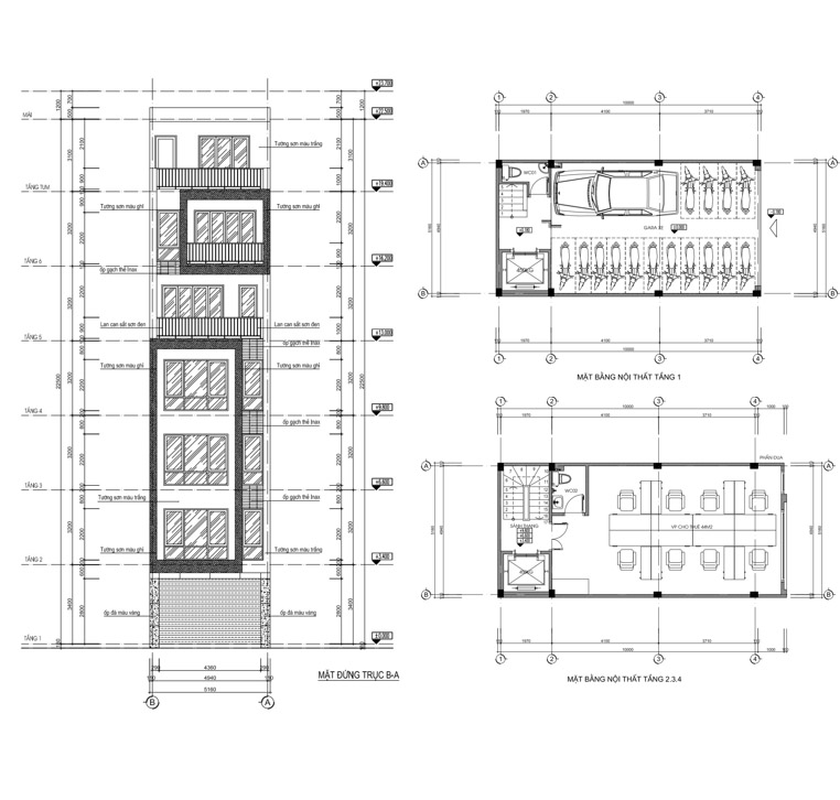 Tham khảo ngay mẫu thiết kế nhà phố 6 tầng hiện đại