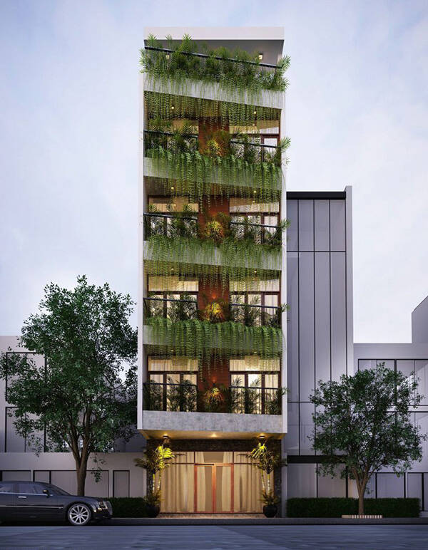 Bật mí mẫu nhà phố 6 tầng đẹp mê li