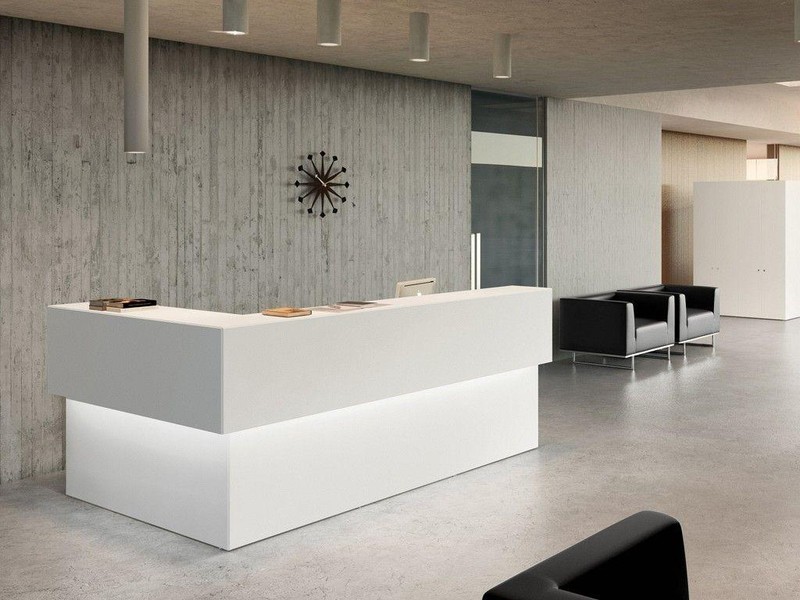  Thiết kế sảnh văn phòng tối giản, hiện đại