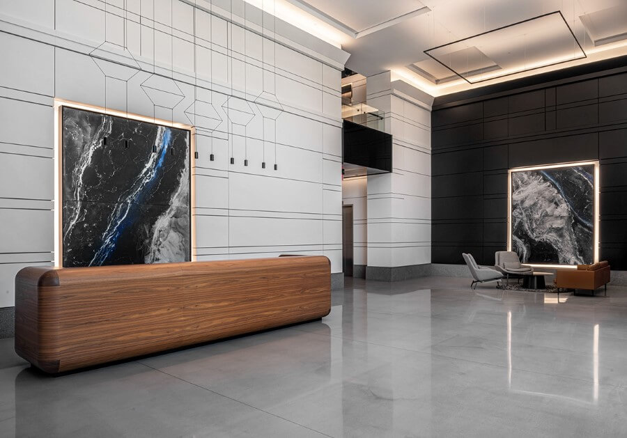 Vai trò quan trọng của việc thiết kế sảnh văn phòng sang trọng