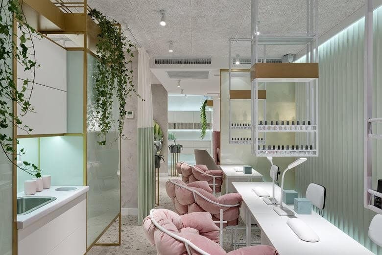 Cơ sở vật chất cần có để thiết kế tiệm nail nhỏ đẹp