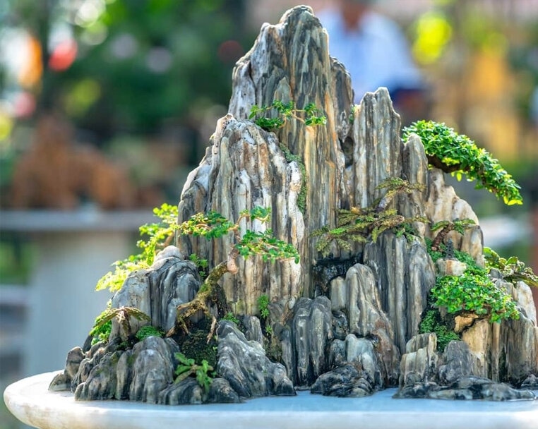 Cách làm hòn non bộ mini bằng đá