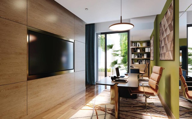 Không gian làm việc tại nhà của phong cách Urban