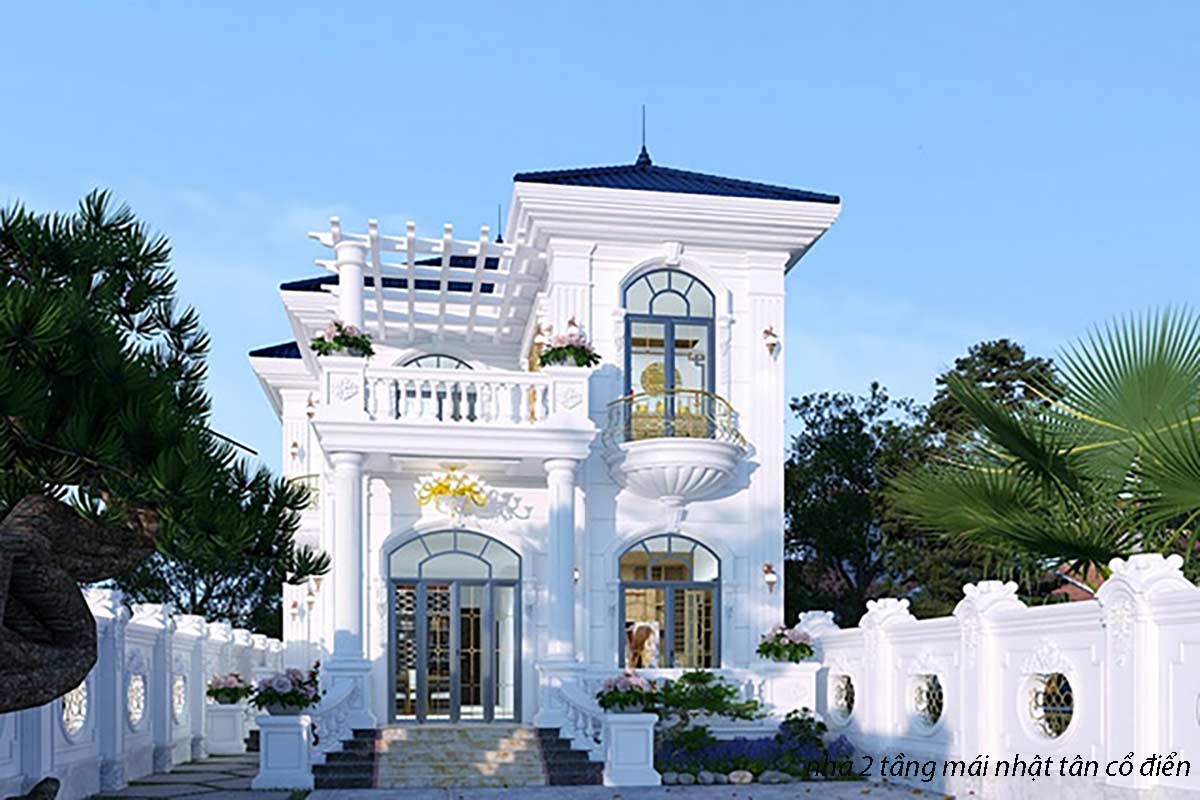 Nhà 2 tầng phong cách cổ điển sang trọng