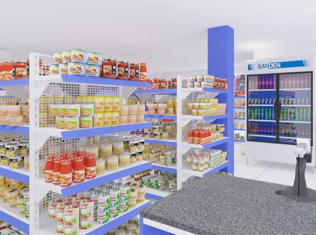 Mẫu quầy trưng bày trong thiết kế nội thất cửa hàng bạn có thể tham khảo 