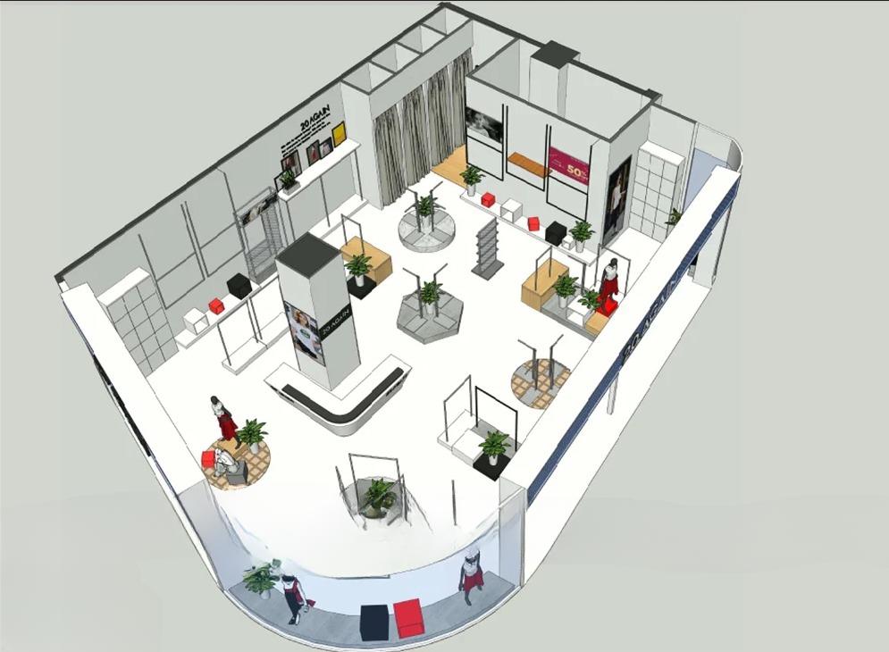 Bản vẽ thiết kế shop thời trang hot nhất năm nay