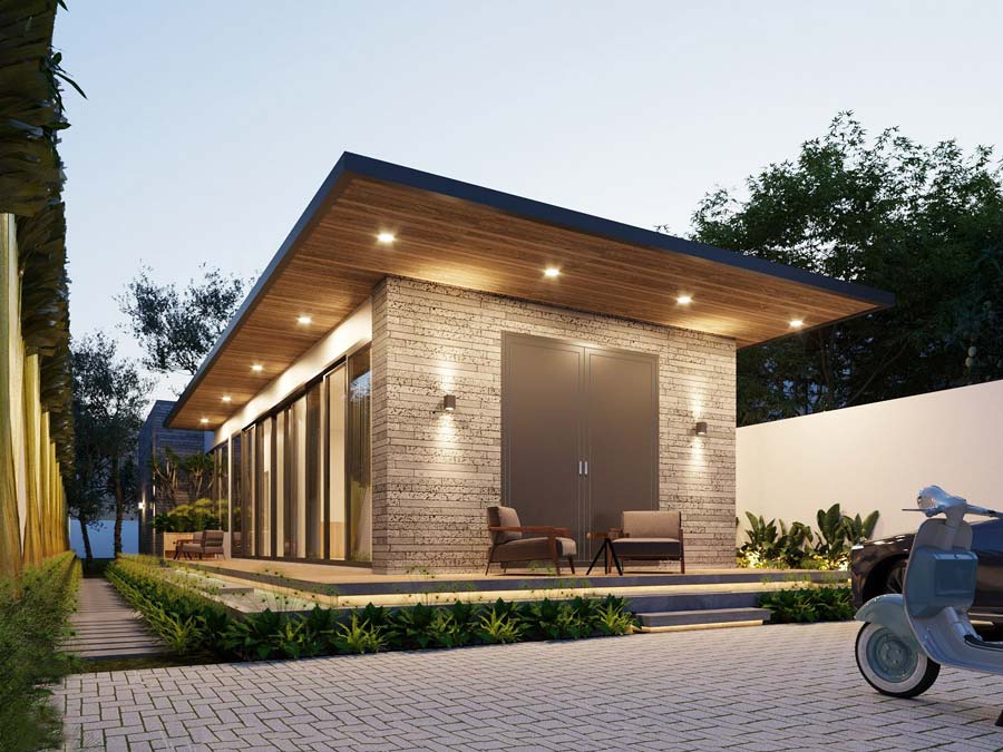 Nhà cấp 4 với không gian mở hiện đại
