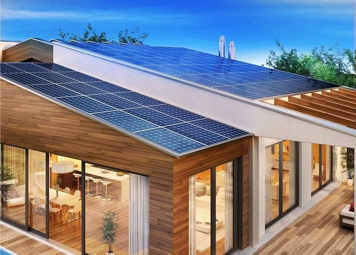 Nhà cấp 4 kết hợp hệ thống năng lượng mặt trời