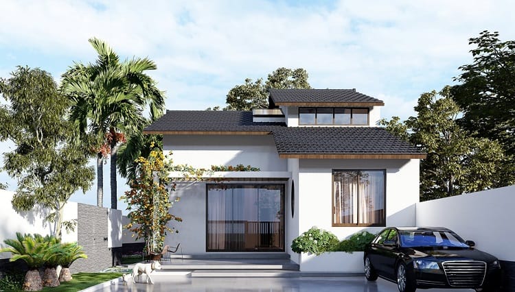 Kiểu nhà cấp 4 dạng chữ L