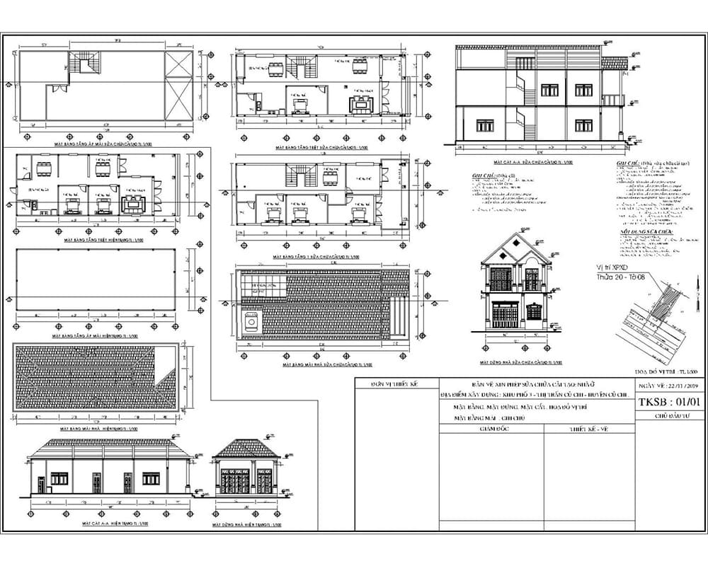 Bản vẽ xây dựng là gì? Tìm hiểu về các loại bản vẽ cơ bản 10 Mẫu bản vẽ xin giấy phép xây dựng