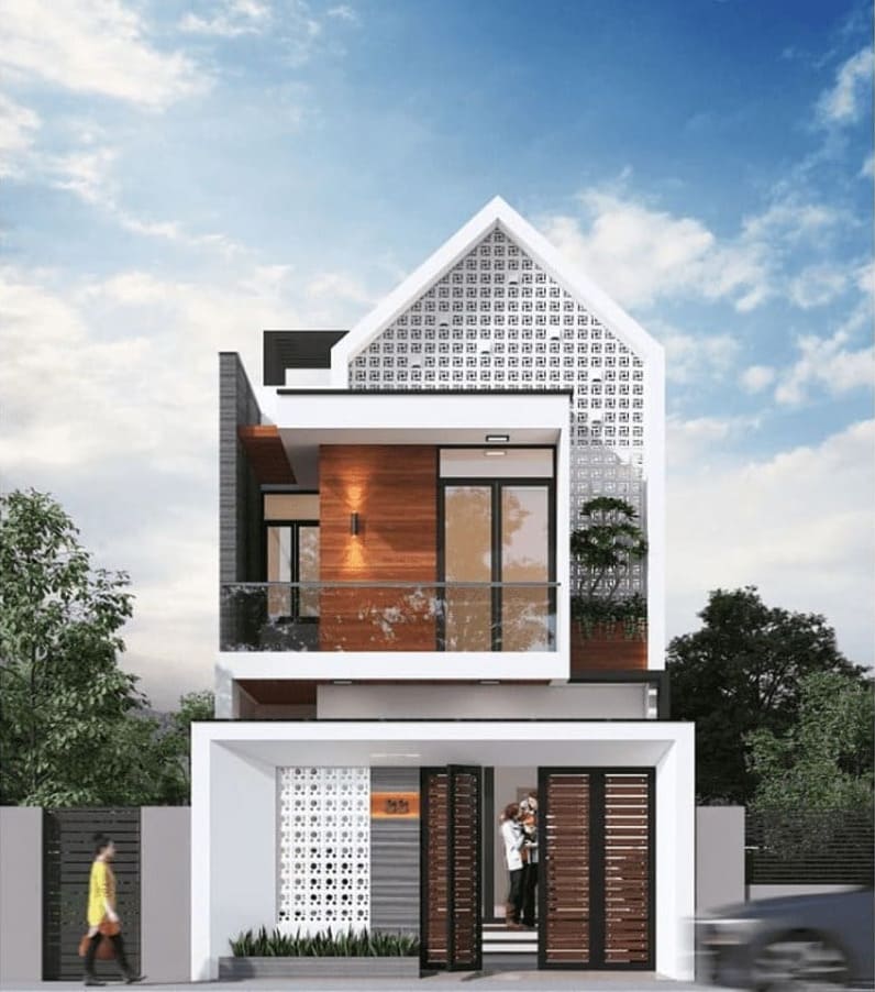 Thiết kế nhà ống đẹp 2 tầng