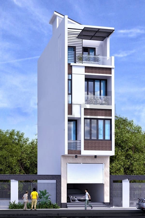Thiết kế nhà ống đẹp 4 tầng