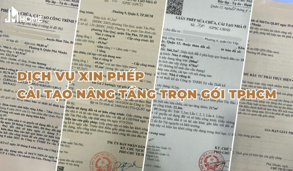 dịch vụ xin giấy phép nâng tầng, cải tạo, xây dựng