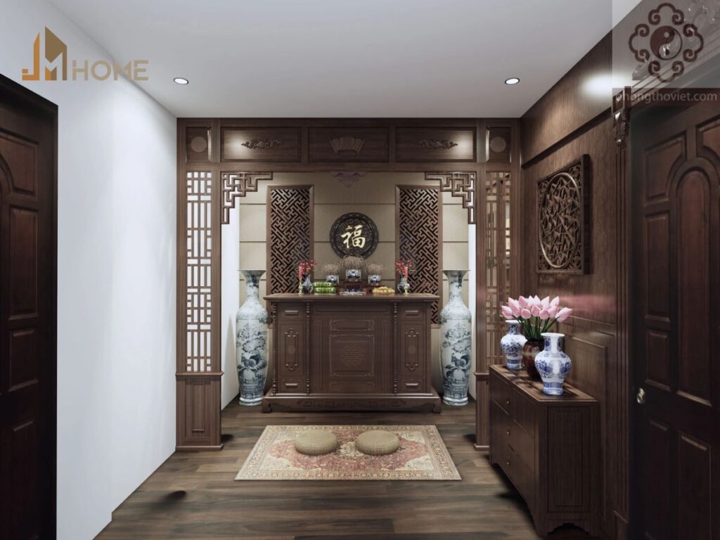 Mẫu thiết kế phòng thờ cho nhà cải tạo 30m2