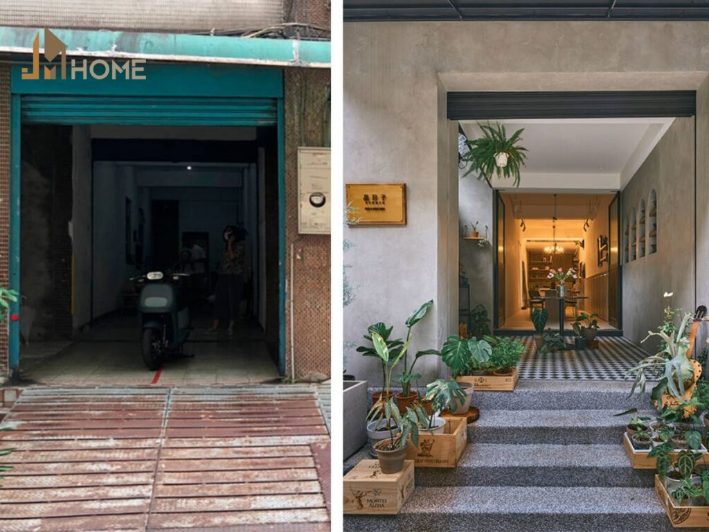 Trước và sau cải tạo mặt tiền nhà 30m2