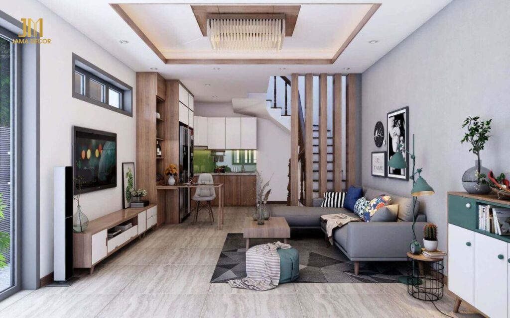 Bố trí nội thất khoa học sẽ giúp tối ưu hóa không gian sinh hoạt phòng khách cho gia đình