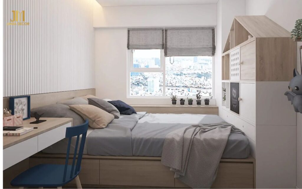 10+ Mẫu thiết kế nội thất cho phòng ngủ 7m2 tối ưu không gian 7 13 3