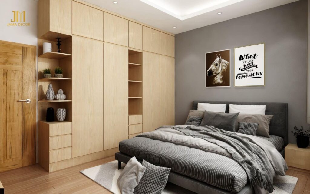 Phòng ngủ của bạn sẽ bừa bộn nếu bạn không có các giải pháp lưu trữ thông minh