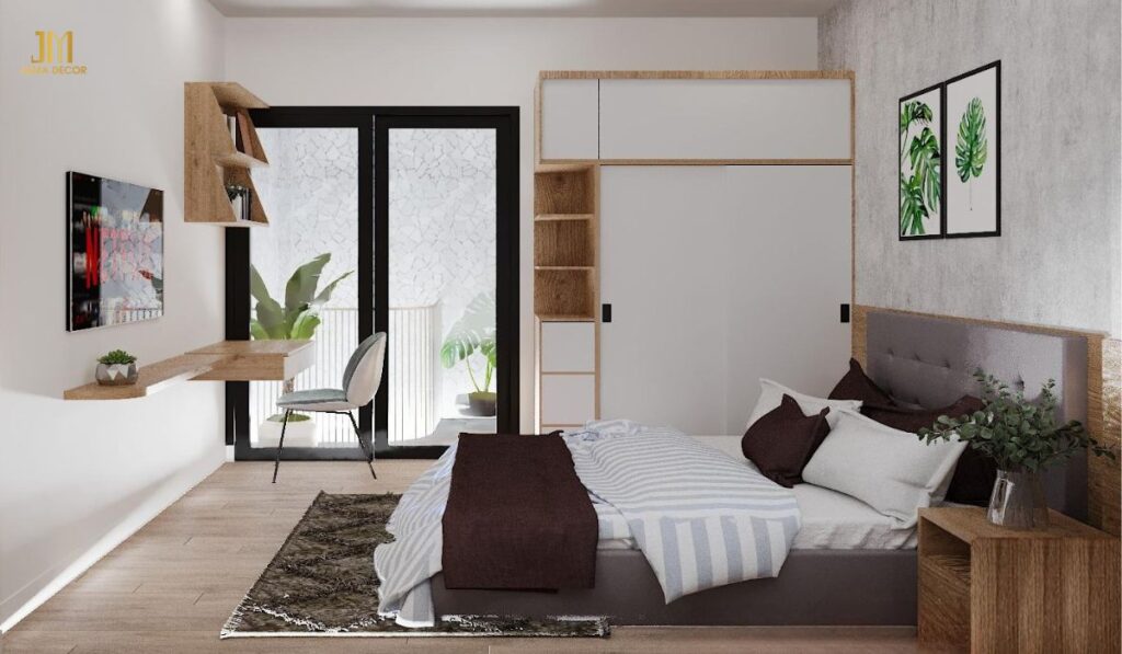 15+ mẫu thiết kế nội thất cho phòng ngủ 12m2 đẹp và tiện nghi 23 6 1