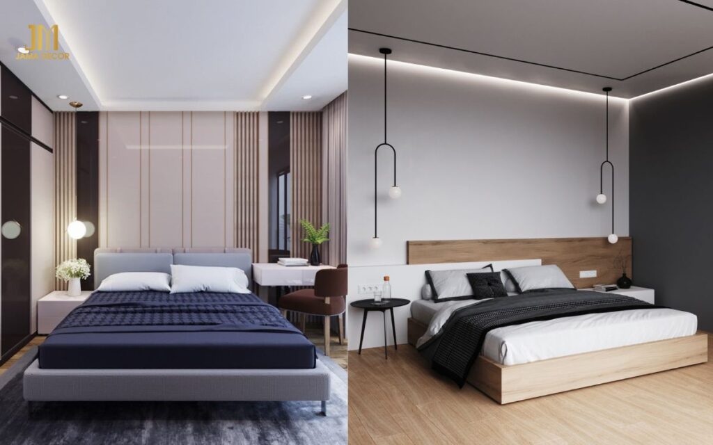 Mẫu nội thất phòng ngủ theo phong cách đơn giản