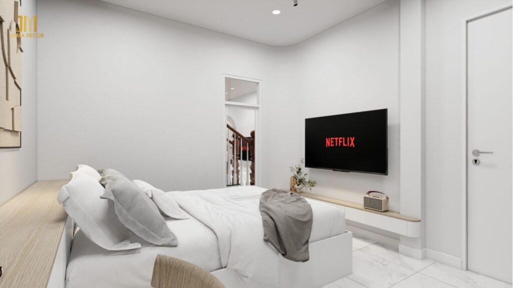 Mẫu cải tạo phòng ngủ cho nhà ống 40m2