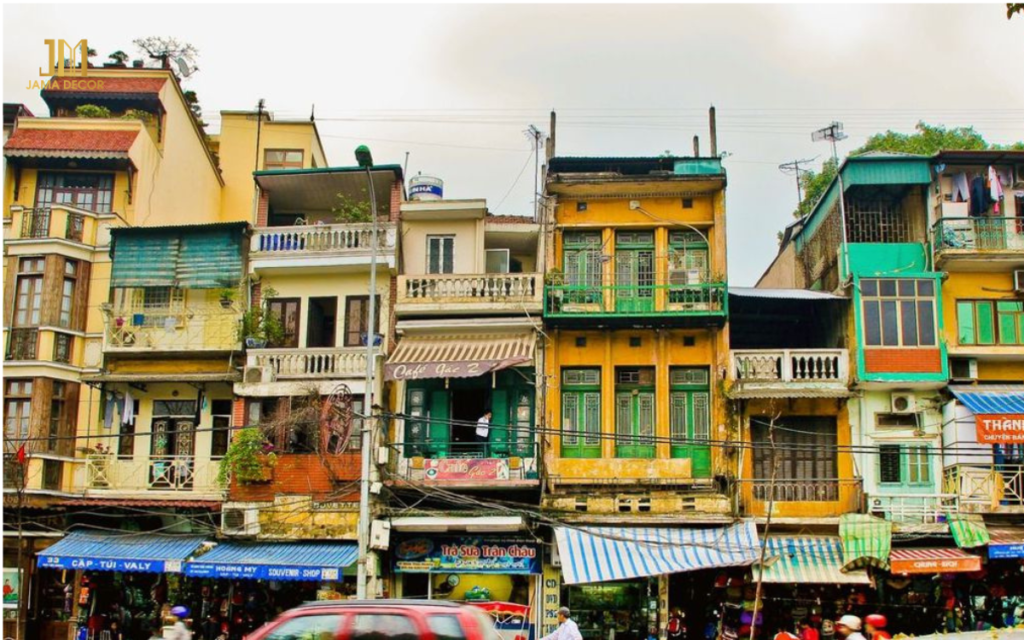 Ánh sáng bị ngăn lại bên ngoài do các nhà xây quá sát nhau