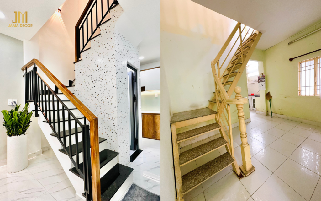 Cải tạo lại cầu thang vừa đảm bảo an toàn và thẩm mỹ cho căn nhà của bạn