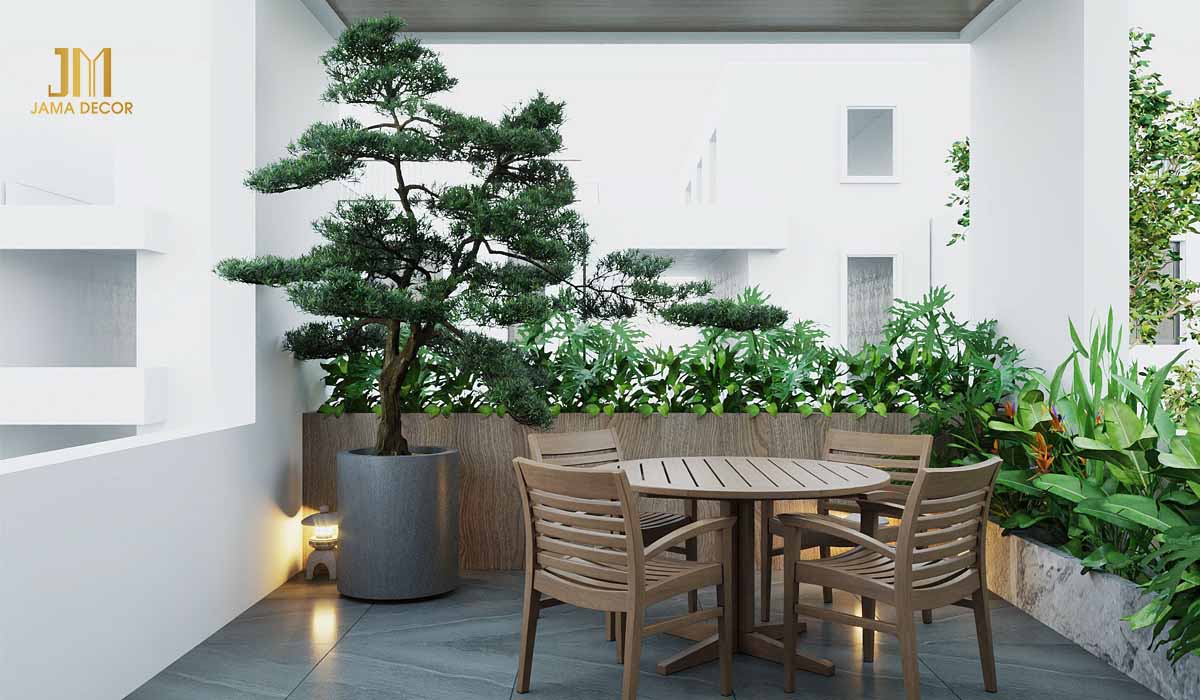 Thiết kế nhà có ban công, sân thượng để thư giãn