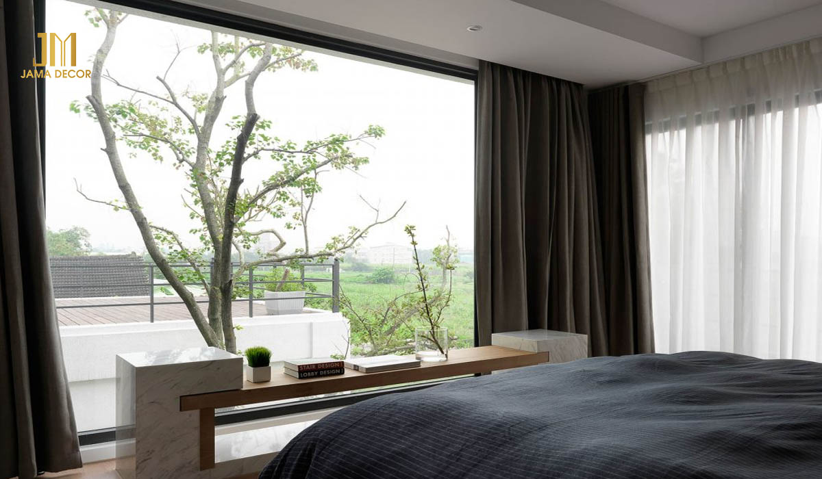 Thiết kế phòng ngủ với không gian mở, đón ánh nắng tự nhiên