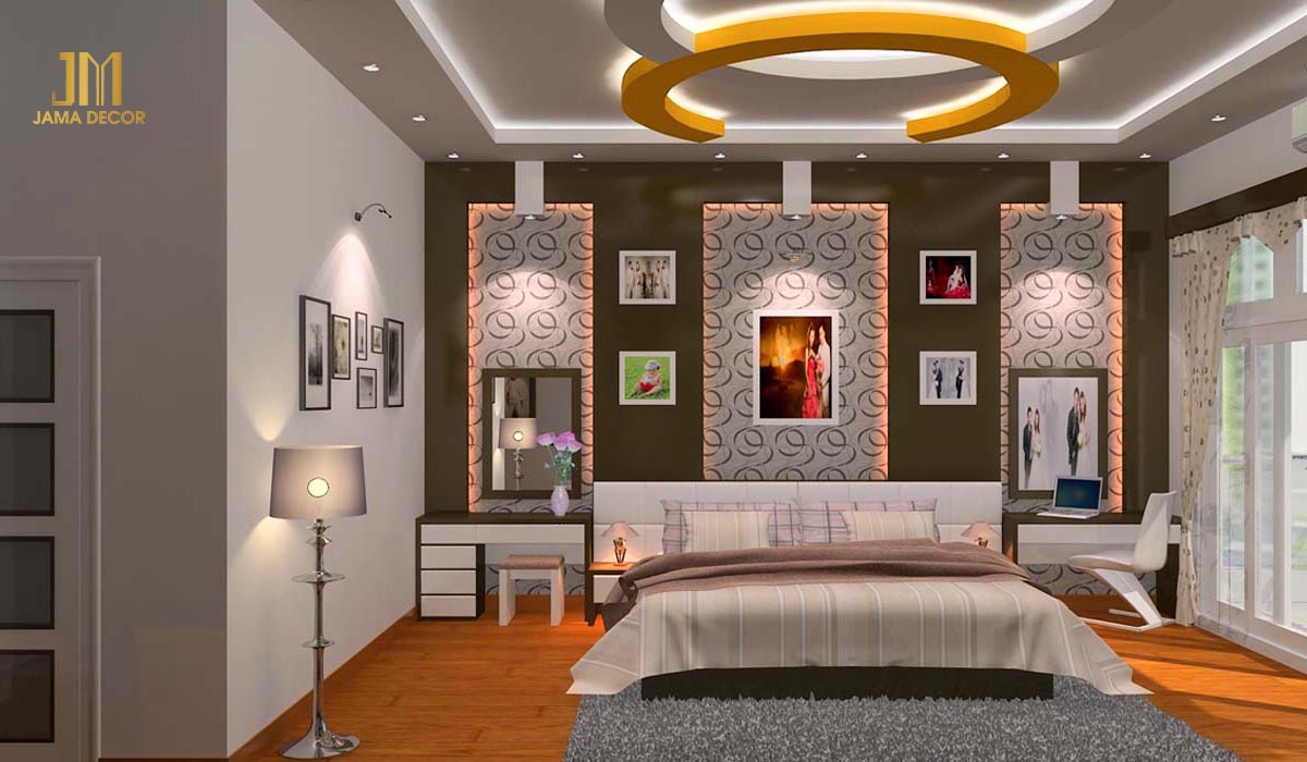 Bố trí đèn phòng ngủ hợp lý để có không gian ấm cúng