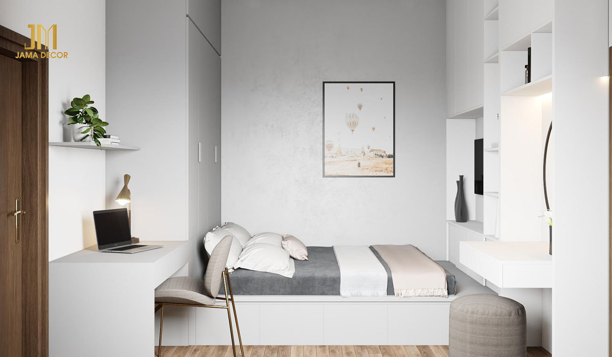 Bố trí đồ vật trong phòng ngủ thông minh