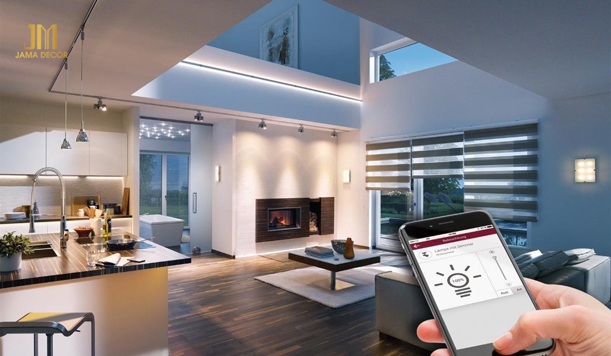 Cải tạo nhà 20m2 trở nên rộng rãi, thoáng mát, khang trang 21 Sử dụng đèn chiếu sáng thông minh tạo ra không gian sống sáng sủa, tiện nghi