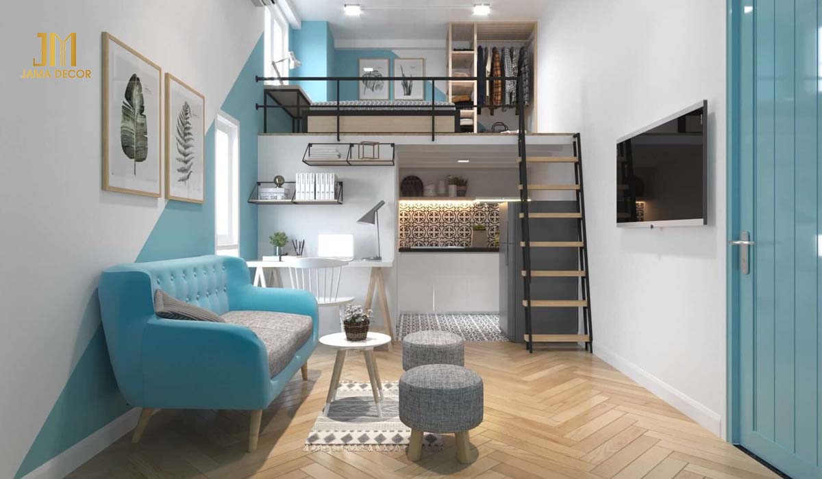 Cải tạo nhà 20m2 trở nên rộng rãi, thoáng mát, khang trang 18 Lựa chọn tông màu cho nhà tối giản, đơn giản để mang đến cảm giác dễ chịu