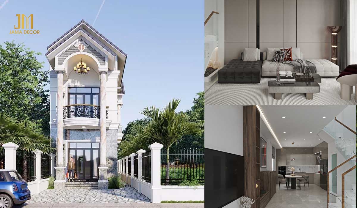 Nhà 1 trệt 1 lầu có gác lửng giúp có không gian rộng