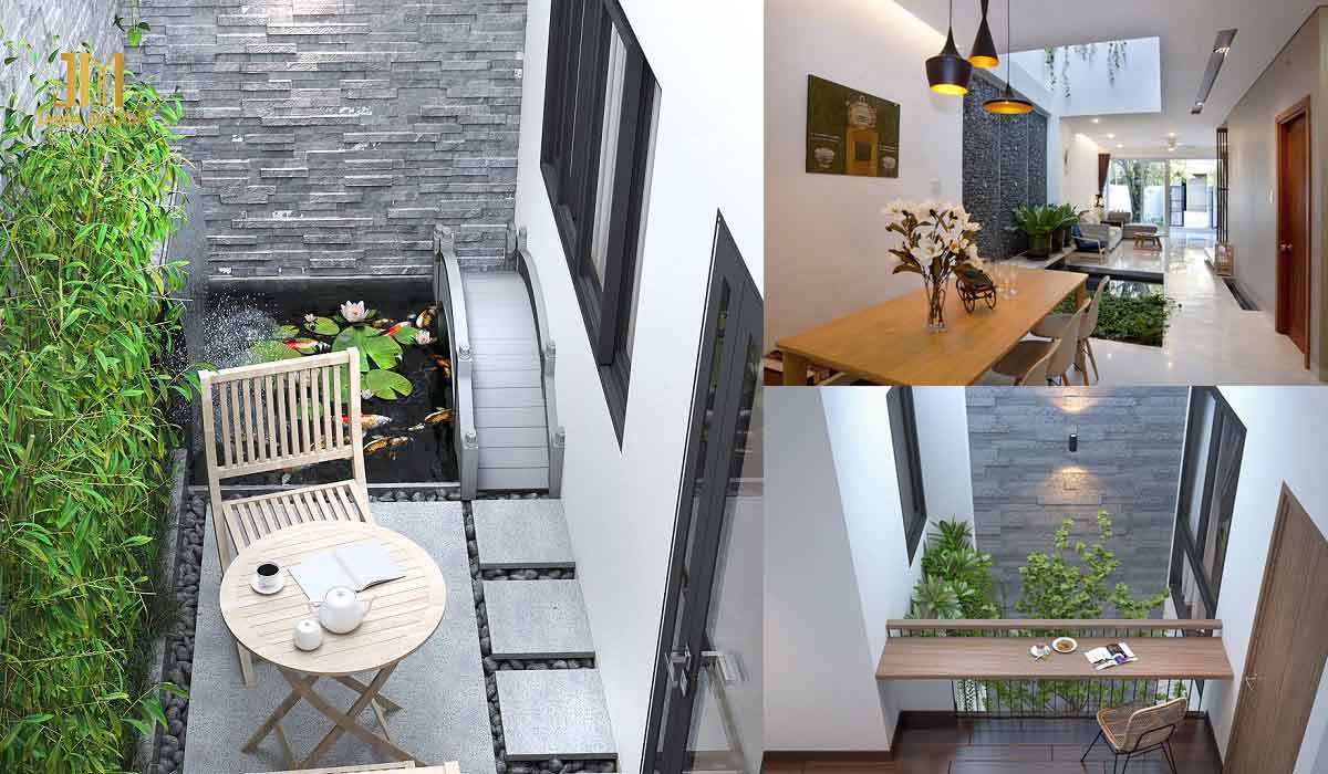 Nhà có giếng trời giúp không gian sống thoáng đãng hơn