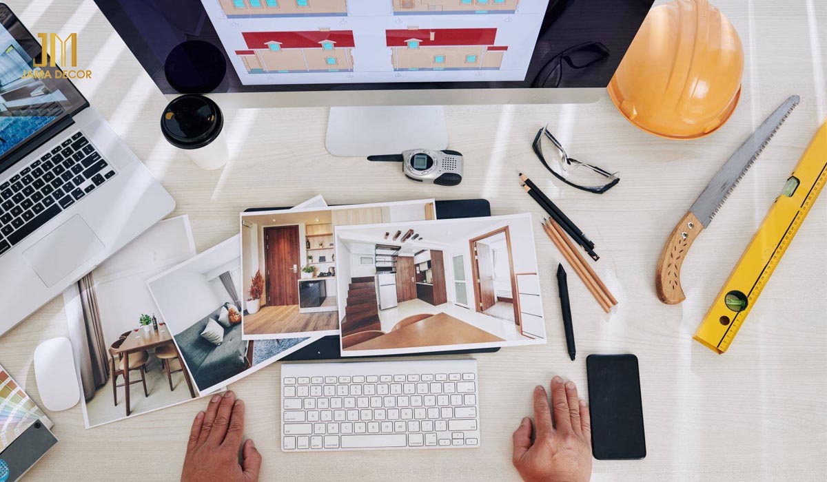 Thiết kế bản vẽ công trình và chú trọng đến việc chọn vật liệu xây dựng