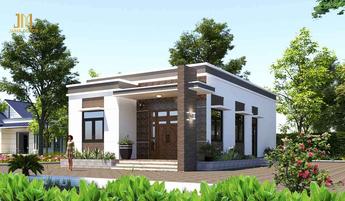 Mẫu nhà phong cách hiện đại có 2 phòng ngủ được nhiều người yêu thích lựa chọn