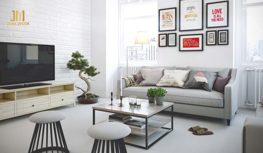 Nên chọn màu tường, trần nhà và sàn nhà tông sáng