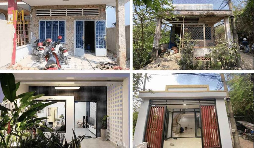 Sau khi cải tạo ngôi nhà cấp 4, diện tích sử dụng được tối ưu