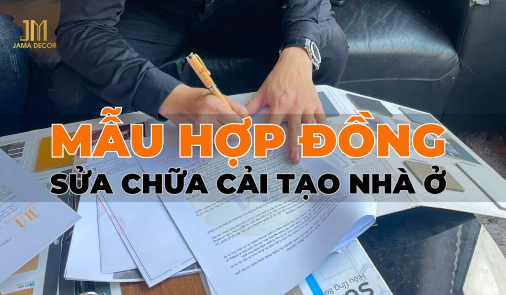 mẫu hợp đồng cải tạo nhà ở 2024